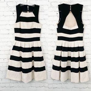 Karen Millen Striped Lace Sleeveless Dress, SZ4